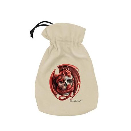 Anne Stokes Dice Pouch: Skull Embrace-BAST205