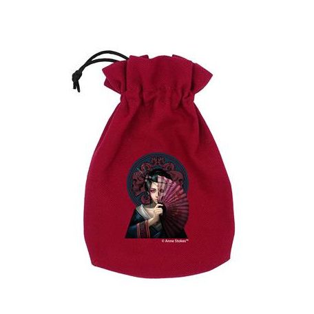 Anne Stokes Dice Pouch: Geisha Skull-BAST203