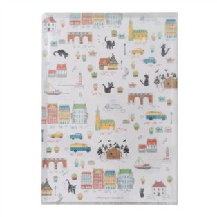 A4 Size Clear Folder Koriko Walking light colour - Kiki's Delivery Se-MOVIC-23963