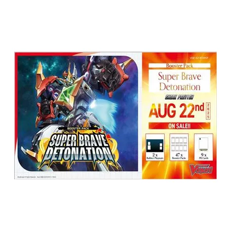 Cardfight!! Vanguard - VGE-DZ-BT09 Super Brave Detonation Sneak Preview Kit - EN-VGE-DZ-BT09SP