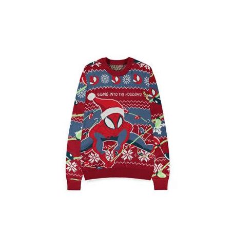 Spider-man - Swing into the Holidays Knitted Christmas Jumper - S-KW257271SPN-S