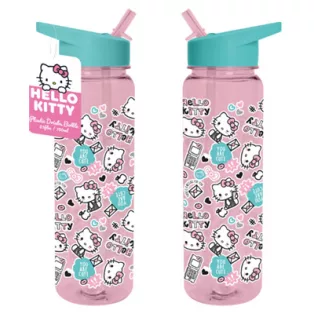 Hello Kitty (Insta Cuteness) Plastic Drinks Bottle-PDB2402663