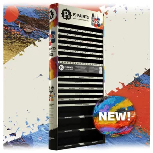 P3 Paints Free-Standing Display-SFP3-N246