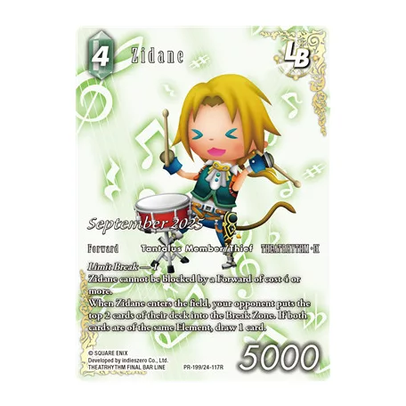 Final Fantasy TCG - September 2025: Zidane - PR199 / 24-117R (Limit Break Card) - EN-