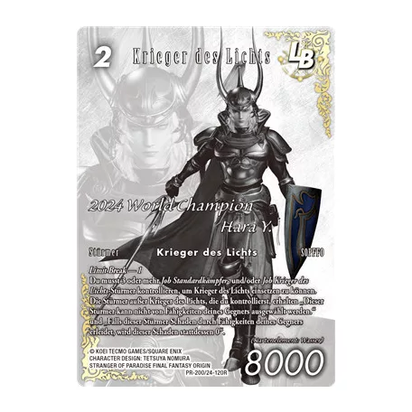 Final Fantasy TCG - October 2025 A: Warrior of Light - PR200 /24-120R - DE-