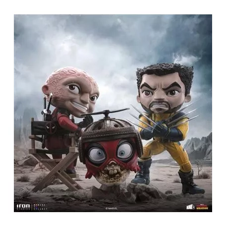 Deadpool and Wolverine set Unmasked Deadpool and Wolverine MiniCo-MARCAS104324-MC