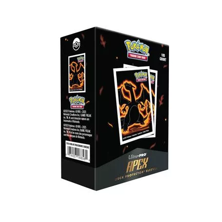 UP - Neon Kanto 105ct APEX Deck Protector Sleeves Charizard for Pokémon-16656
