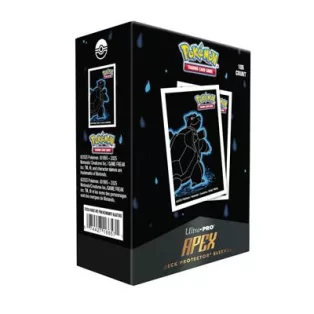 UP - Neon Kanto 105ct APEX Deck Protector Sleeves Blastoise for Pokémon-16657