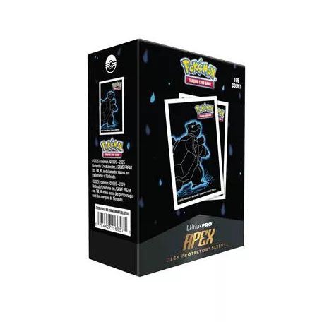 UP - Neon Kanto 105ct APEX Deck Protector Sleeves Blastoise for Pokémon-16657