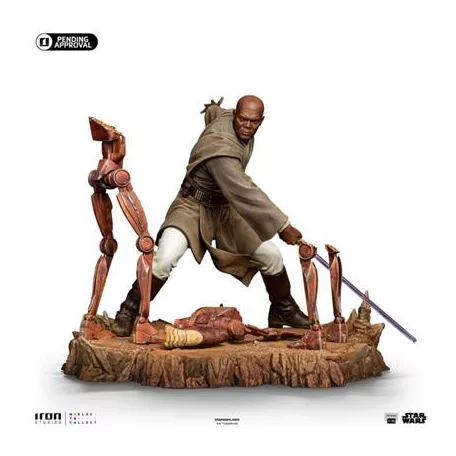 Mace Windu Star Wars Art Scale 1/10-LUCSWR123225-10