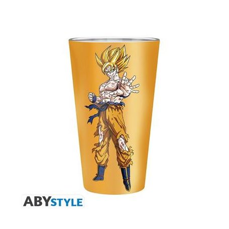 DRAGON BALL - Premium Large Glass - 400ml - Goku Saiyan - box-ABYVER253