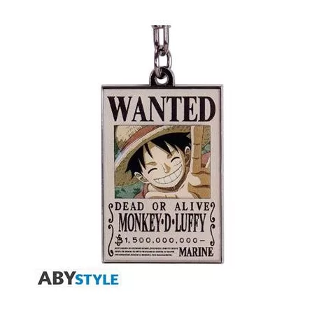 ONE PIECE - Keychain "Wanted Luffy"-ABYKEY390