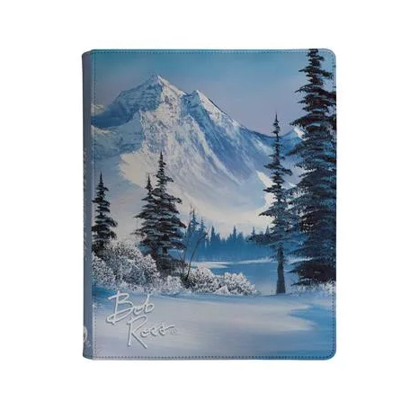 UP - Bob Ross - Winter Paradise 9-Pocket Zippered Pro-Binder for Tabletop Gaming-16521