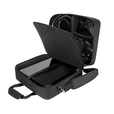 USA GEAR Xbox One / Xbox 1 X Travel Case Console Bag Black-GRSLS13100BKEW
