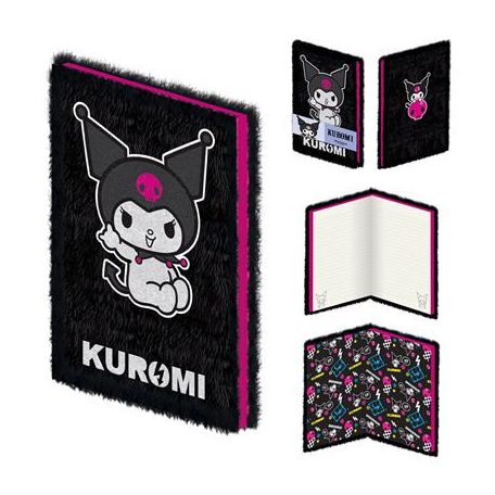 Kuromi (Rock Out) A5 Plush Notebook Casebound-SR2402813