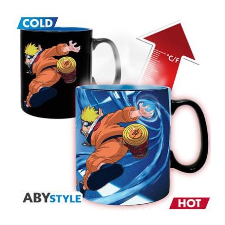 NARUTO - Mug Heat Change - 460 ml- Naruto & Sasuke - cardboard-ABYMUGA500