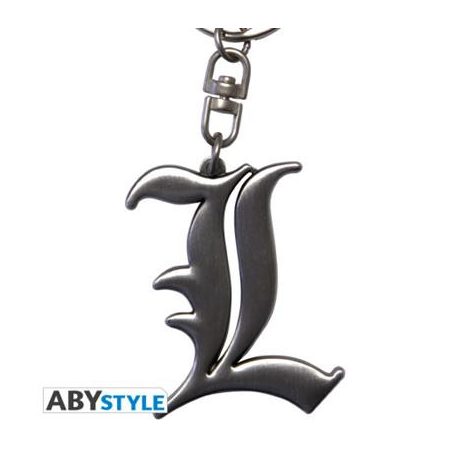 DEATH NOTE - Keychain 3D L Symbol-ABYKEY194