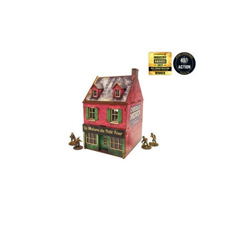 WW2 Normandy Cafe Prepainted [28mm/1:56]-H00123