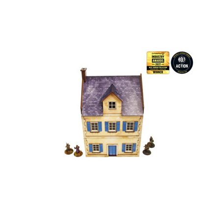 WW2 Normandy Townhouse 3 Prepainted [28mm/1:56]-H00127
