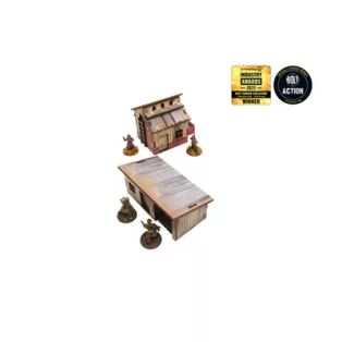 WW2 Normandy Small Sheds w. Dovecote Prepainted [28mm/1:56]-H00129