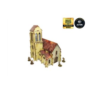WW2 Normandy Church Prepainted [28mm/1:56]-H00132