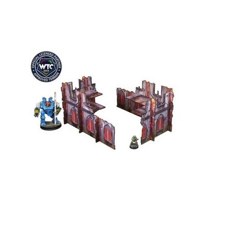 Imperial WTC Walls Low (2) Prepainted-H00185