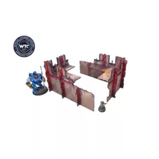 Imperial WTC Walls Low Red (2) Prepainted-H00222