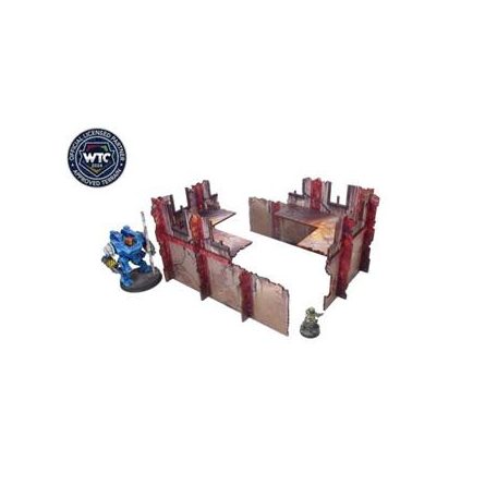 Imperial WTC Walls Low Red (2) Prepainted-H00222