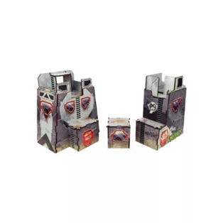 Precinct Sigma Sentry Towers (2) Prepainted (grey)-H00108