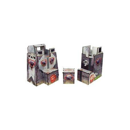 Precinct Sigma Sentry Towers (2) Prepainted (grey)-H00108