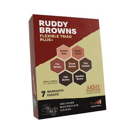 The Army Painter - Warpaints Fanatic: Ruddy Browns Triad PLUS+-WP8089P