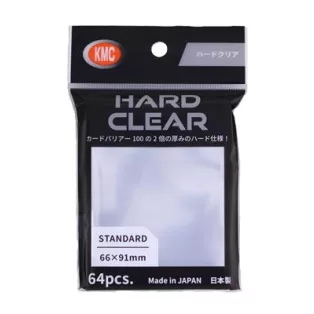 KMC Standard Sleeves - Hard Clear (64 Sleeves)-