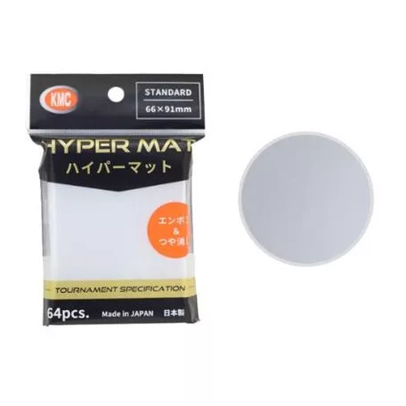 KMC Standard Sleeves - Hyper MAT Clear (64 Sleeves)-