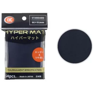 KMC Standard Sleeves - Hyper MAT Black (64 Sleeves)-