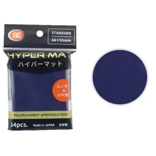 KMC Standard Sleeves - Hyper MAT Blue (64 Sleeves)-