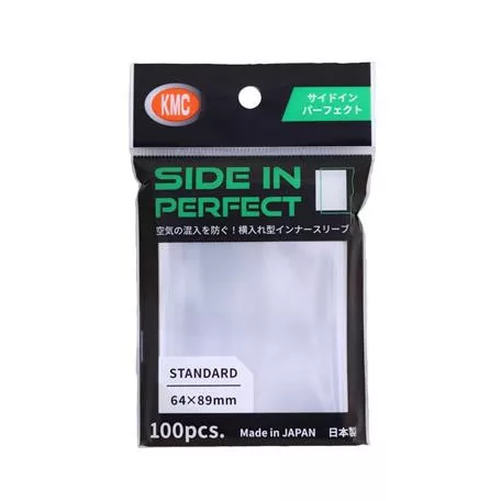 KMC Standard Sleeves - Side in Perfect (100 Sleeves)-