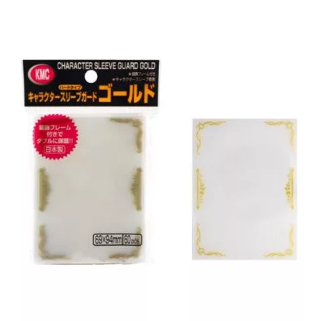 KMC Standard Sleeves - Character Sleeve Guard Gold (60 Sleeves)-