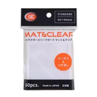 KMC Standard Sleeves - Character Sleeve Guard MAT & CLEAR (60 Sleeves)-