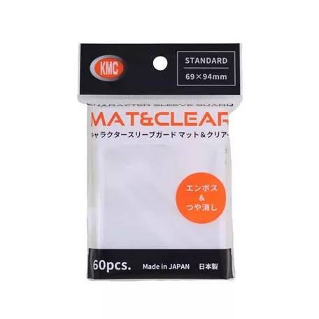 KMC Standard Sleeves - Character Sleeve Guard MAT & CLEAR (60 Sleeves)-