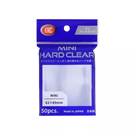 KMC Small Sleeves - Mini Hard Clear (50 Sleeves)-