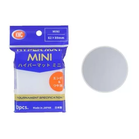 KMC Small Sleeves - Hyper MAT mini Clear (60 Sleeves)-