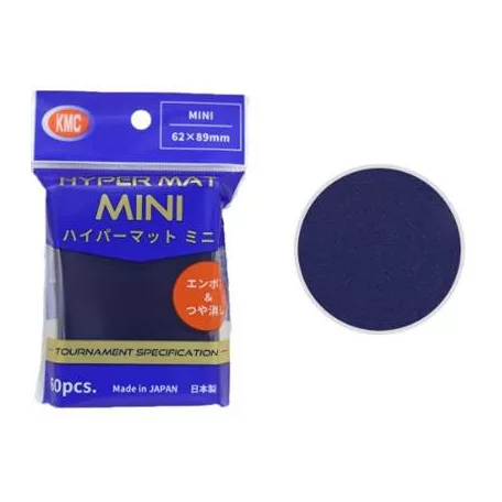 KMC Small Sleeves - Hyper MAT mini Blue (60 Sleeves)-