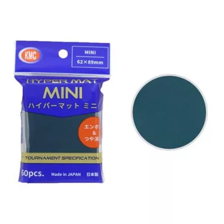 KMC Small Sleeves - Hyper MAT mini Green (60 Sleeves)-