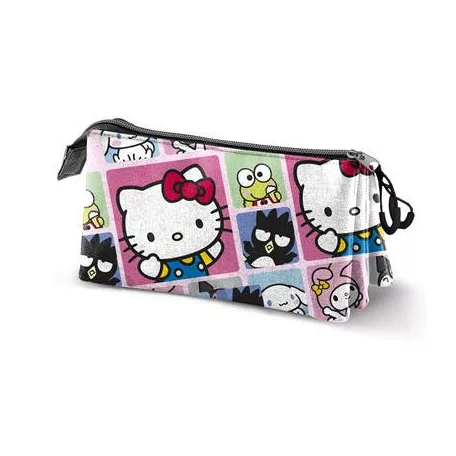 HELLO KITTY Triple Pencil Case Panels-08718