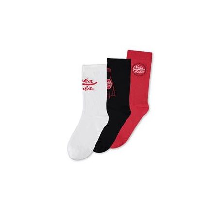 Fallout Nuka Cola - Men's Crew Sock (3Pack) - 39/42-CR375033FAL-39/42