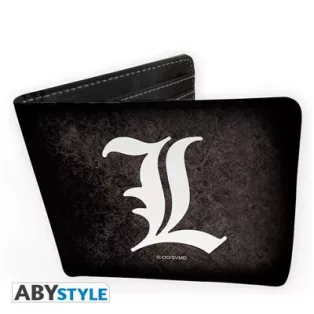 DEATH NOTE - Wallet "L symbol" - Vinyle-ABYBAG165