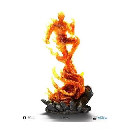 Human Torch Fantastic Four Art Scale 1/10-MARCAS203325-10