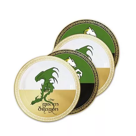 Set of 4 plates Lord of the Ring - Taverns-MAP4501