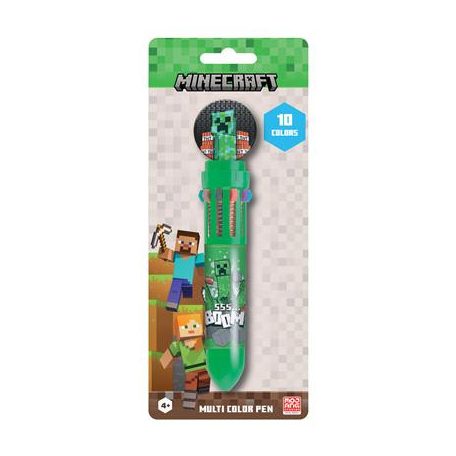 Minecraft (Creeper) 10 Colour Pen-SR74691