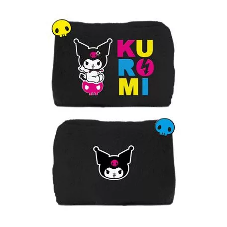 Kuromi (Punk Rocking Out) Plush Pencil Case-SR2402482